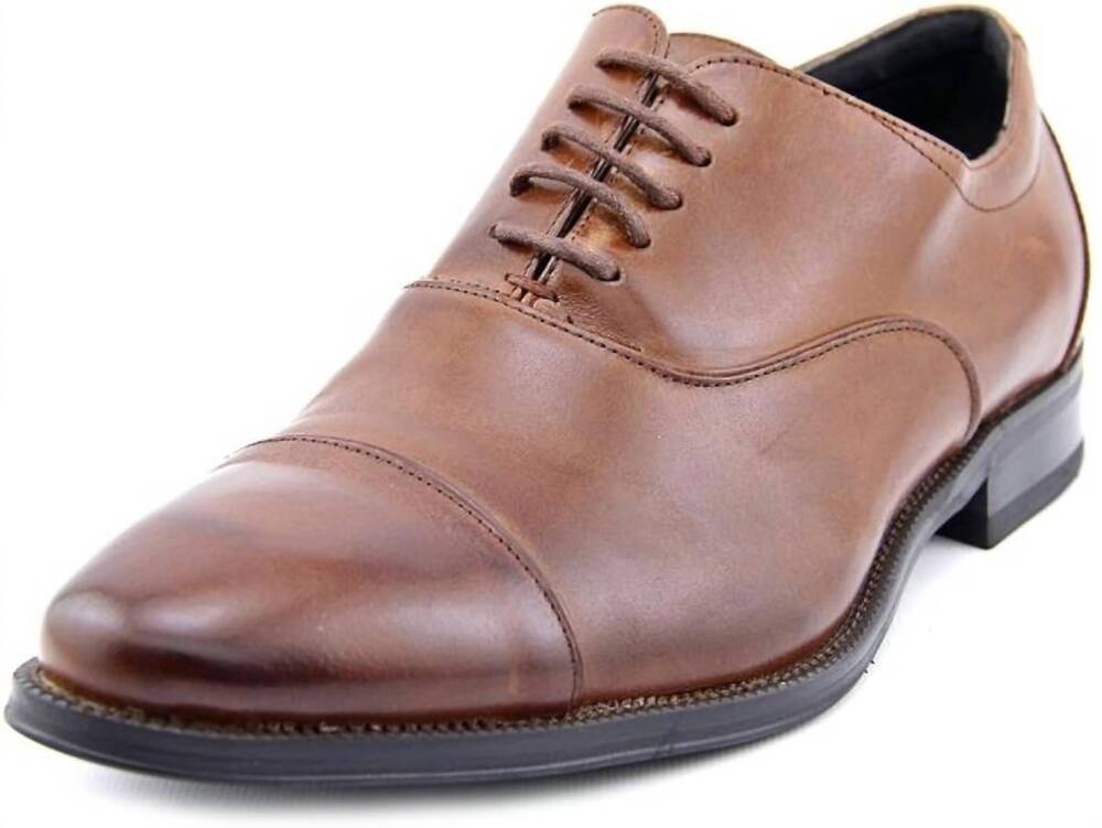NEW STACY ADAMS men's kordell shoes in cognac